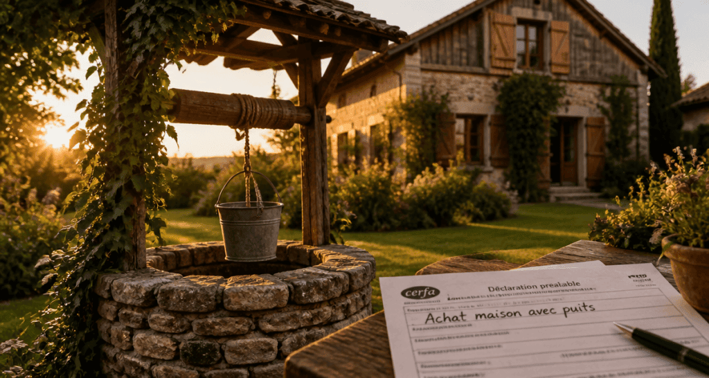 Achat maison avec puit non déclaré, puits ancien et dossier Cerfa