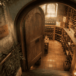 Cave à vin enterrée prix, vue intérieure élégante