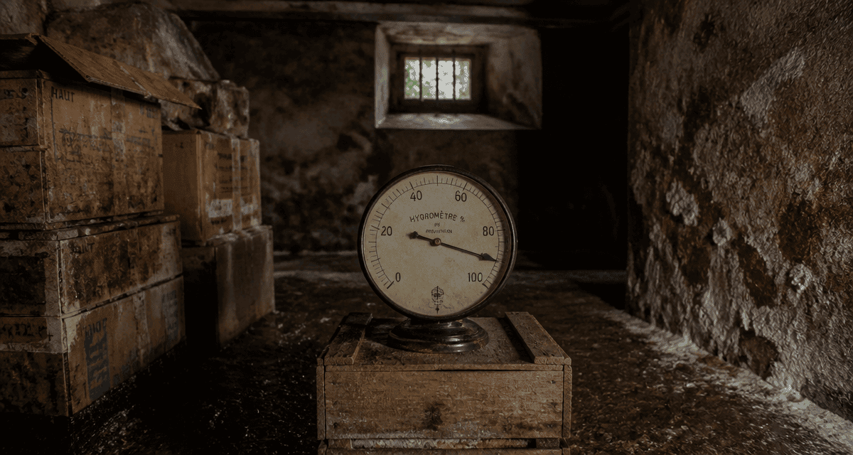 Cave humide danger hygromètre moisissure