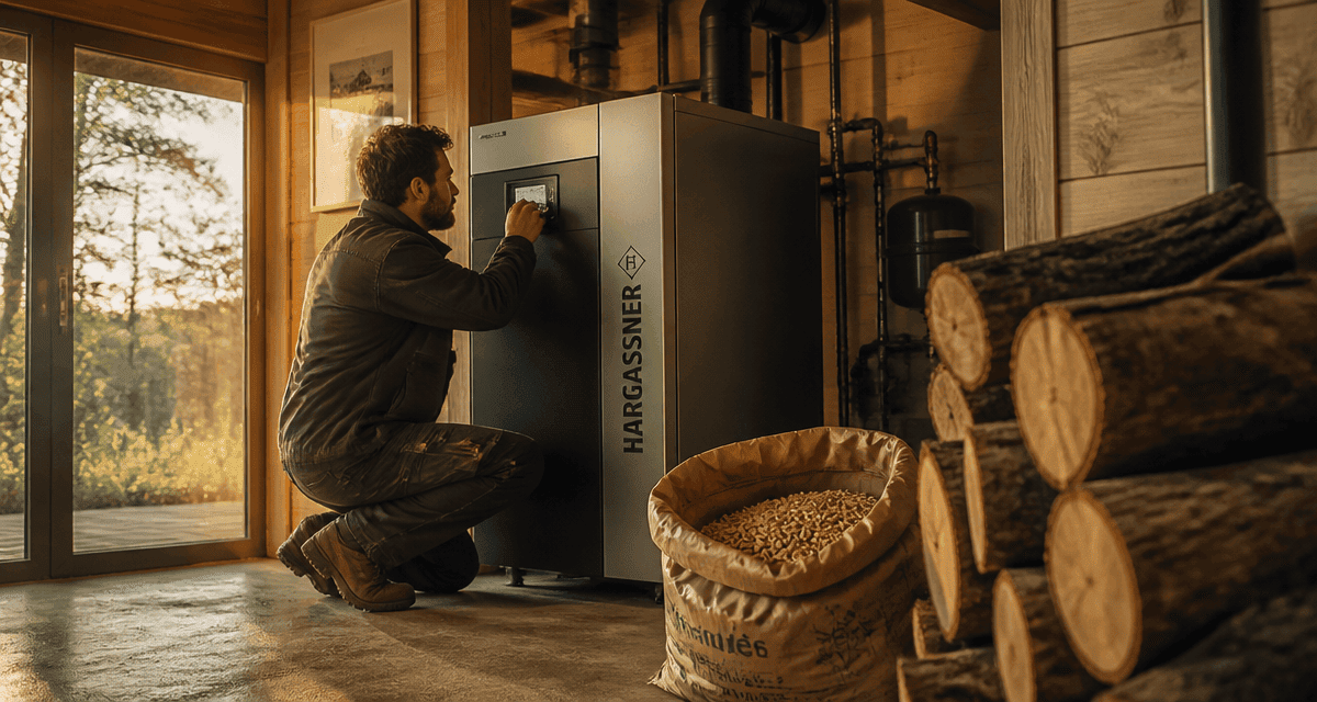 chaudière bois installateur maison moderne