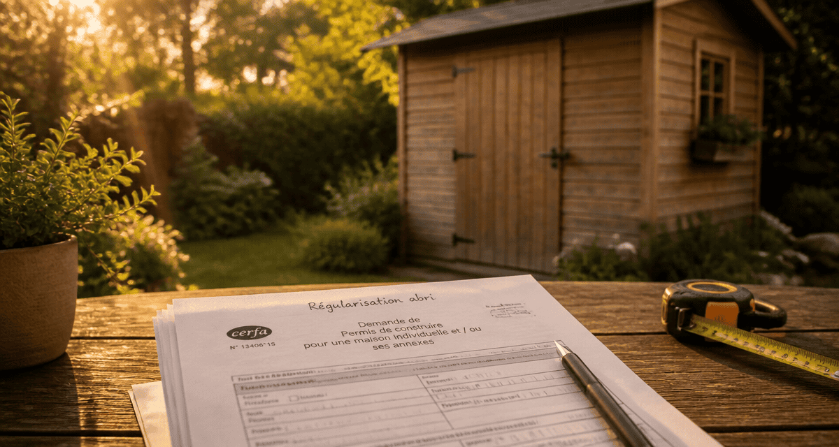 comment déclarer un abri de jardin déjà construit