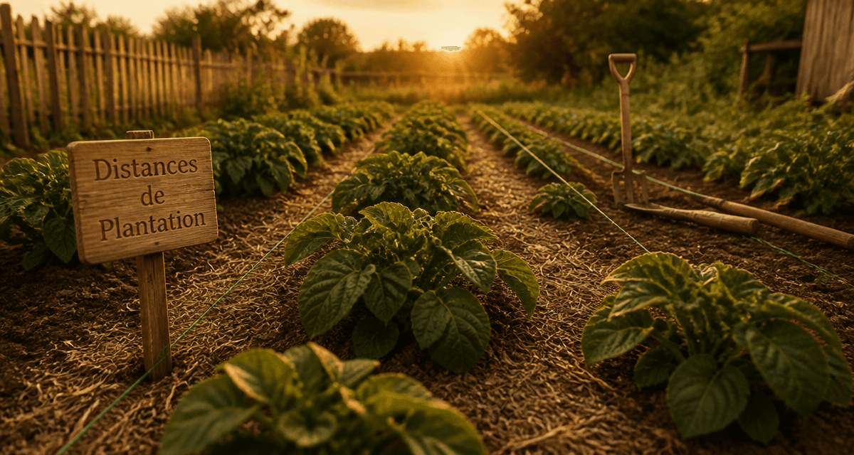 distance plantation pomme de terre alignement potager
