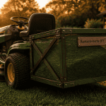 fabriquer un ramasse herbe pour tracteur tondeuse DIY