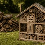 hôtel à insectes inconvénients sur pelouse