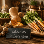 legume decembre variétés locales sur table rustique