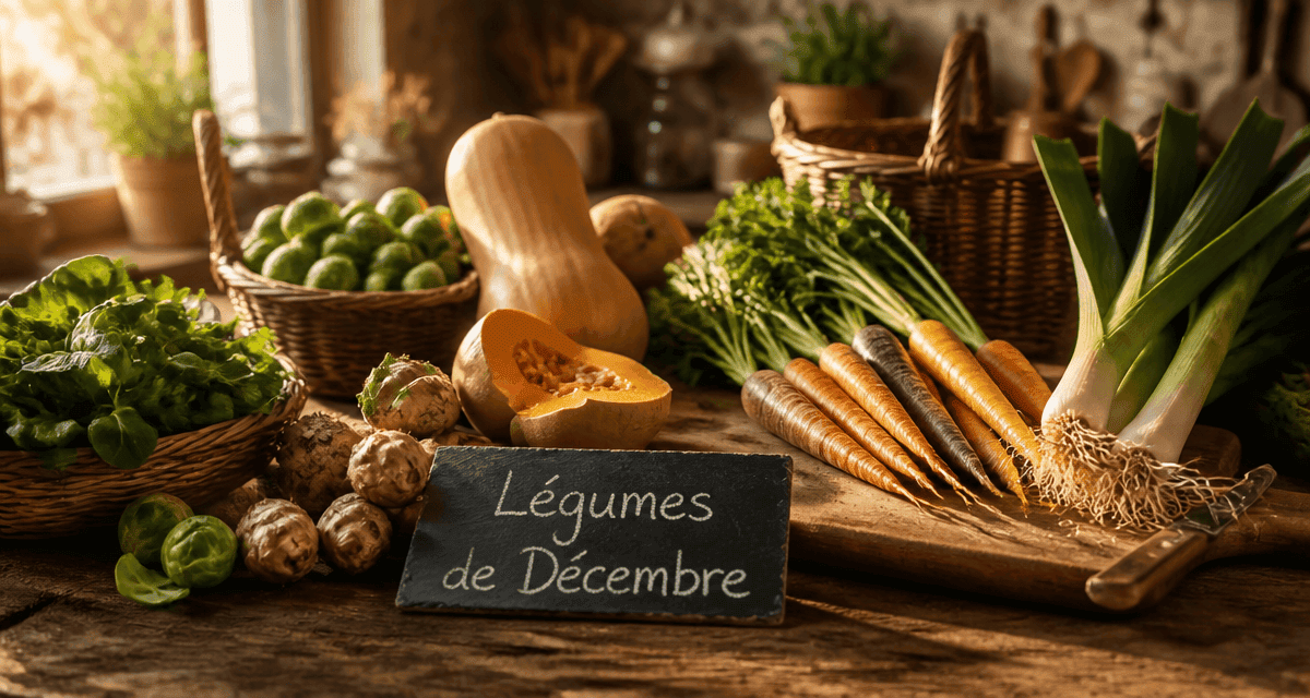 legume decembre variétés locales sur table rustique