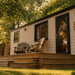 location mobil home à l'année particulier moderne camping
