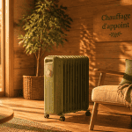 meilleur chauffage d appoint radiateur bain d huile salon bois
