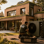 prix pompe à chaleur maison 150m2 technicien installant