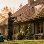 pulverisation toiture artisan lance telescopique