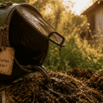 purin d'ortie périmé versé sur compost