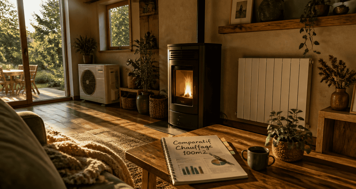 quel chauffage pour une maison de 100m2 salon moderne