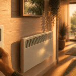 thermostat chauffage électrique mural moderne