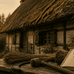 toit de chaume durée de vie au crépuscule