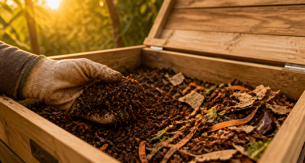 vers de terre compost dans bac lombricompostage