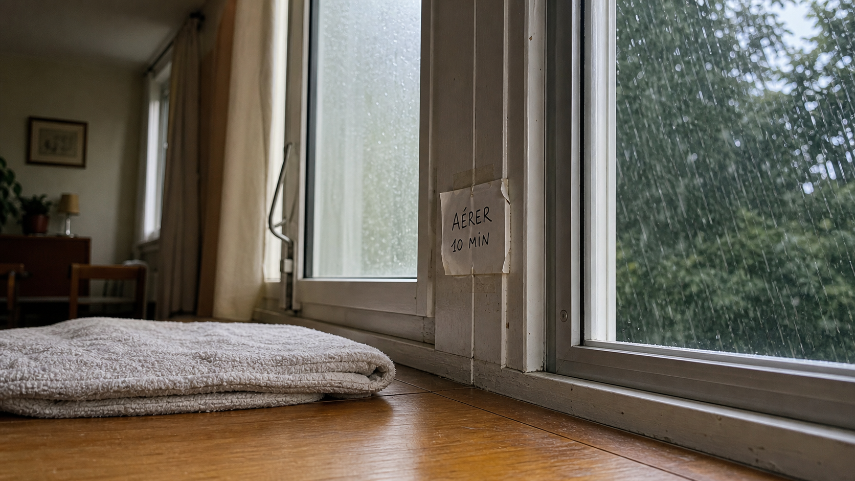 Faut-il aérer quand il pleut ? Fenêtres entrouvertes contre l’humidité