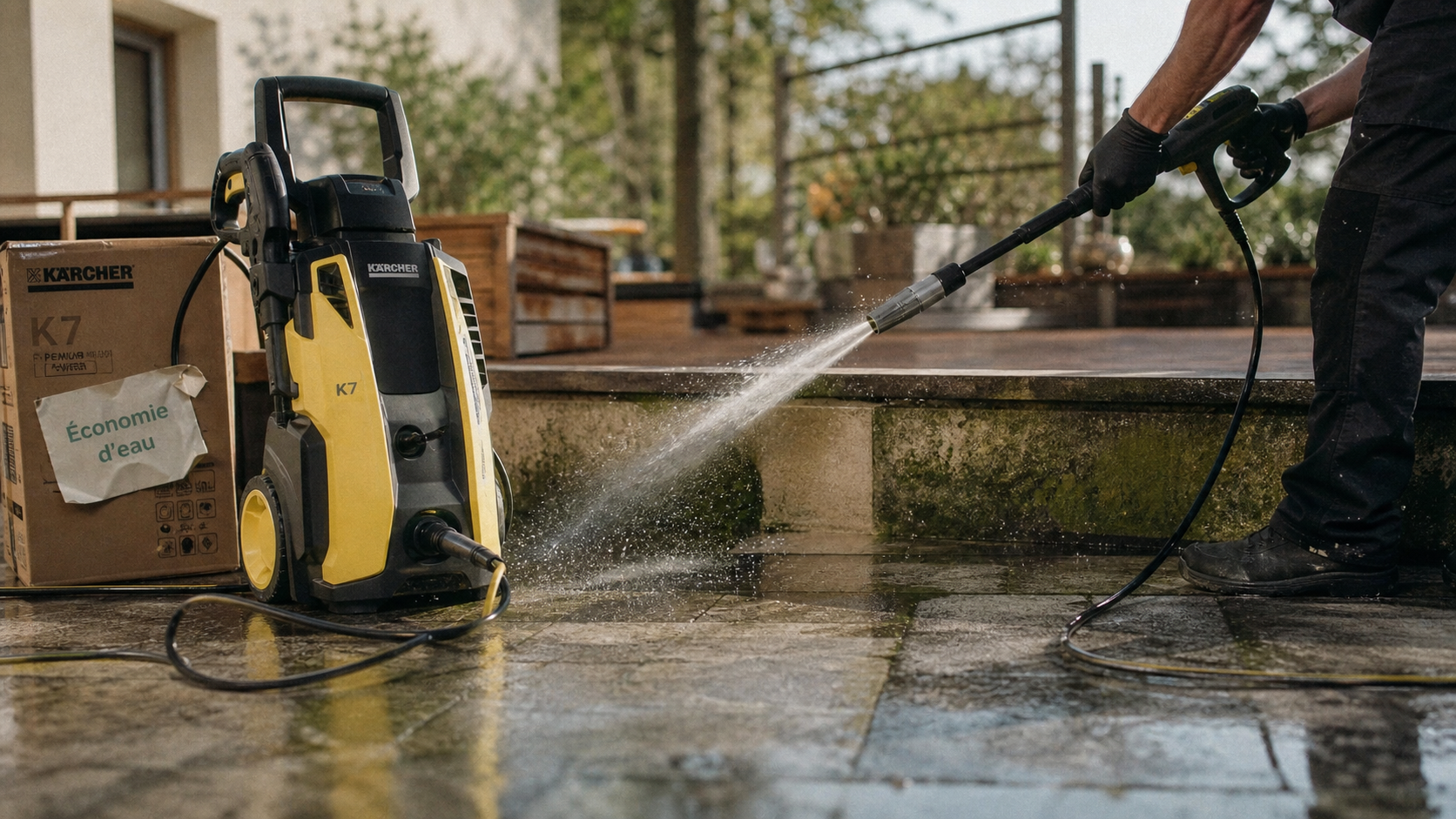 Karcher consommation eau : nettoyeur haute pression 80% économie d’eau