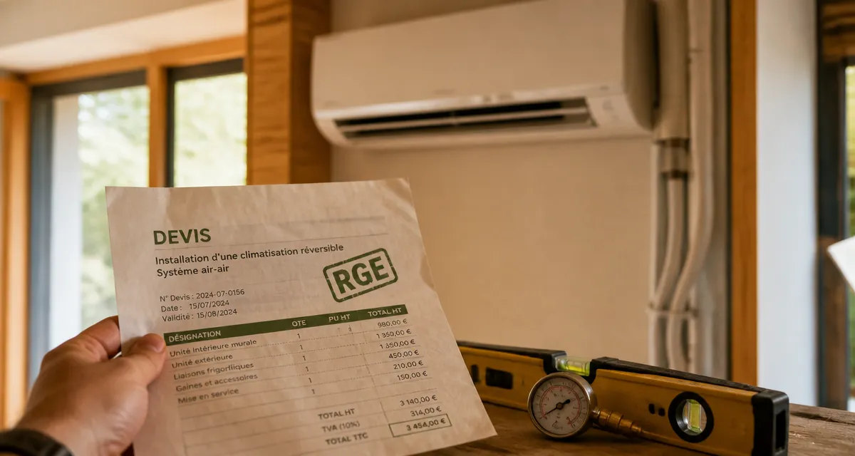 Prix clim réversible : devis RGE et pose