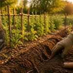 Quand semer les petit pois avec la lune, main semant au potager