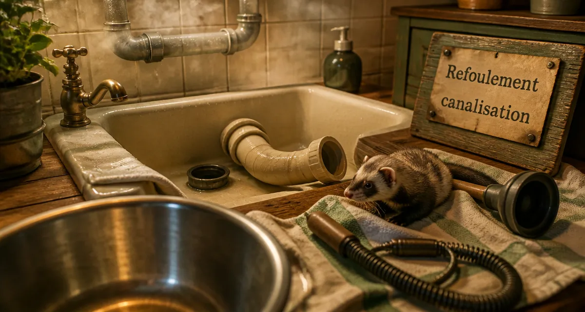 Refoulement canalisation : furet et débouchage pour stopper l’eau