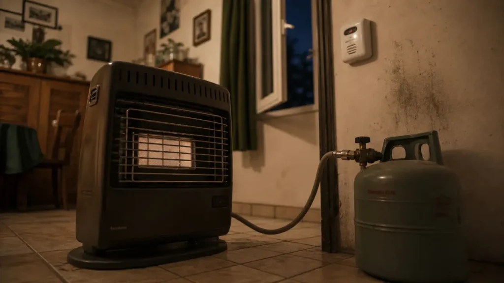 Chauffage gaz bouteille en intérieur : 3 risques à connaître quand l’air manque