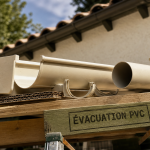 Chéneau PVC Brico Dépôt Ø80 mm 2 m 4 m