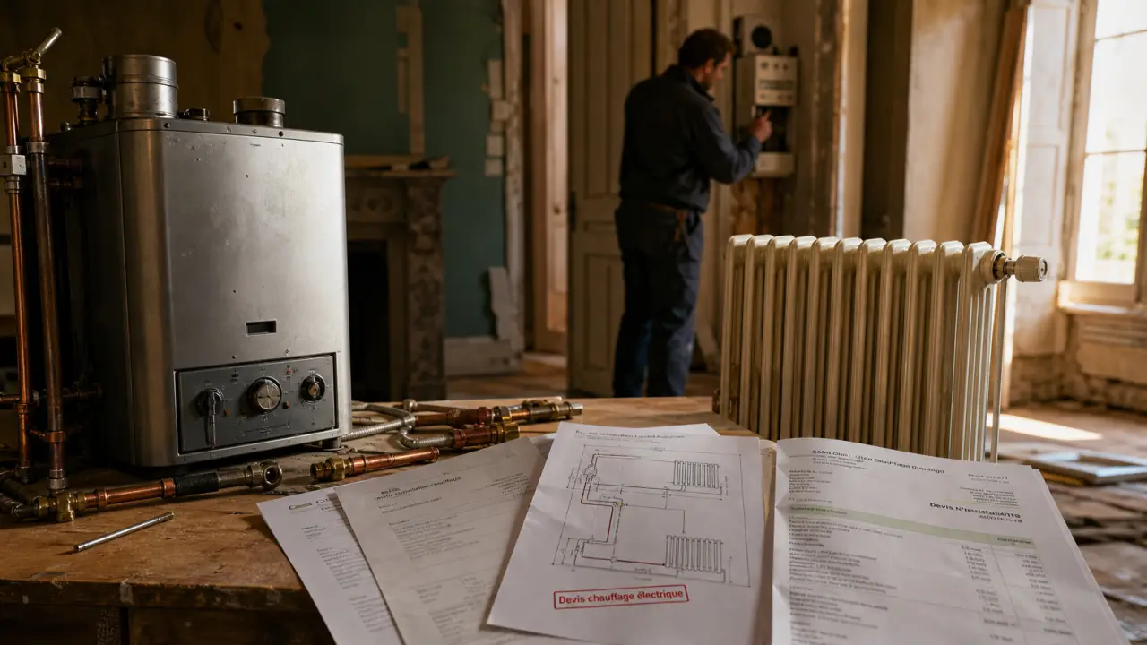 Coût remplacement chauffage gaz par électrique : devis chauffage électrique en rénovation