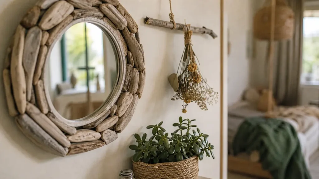 Bois flotté en déco : une ambiance nature, des usages par pièce et des assemblages simples