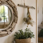 Miroir déco en bois flotté pour une ambiance nature