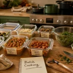 Le batch cooking pour la semaine : boîtes hermétiques et repas prêts en 2 heures