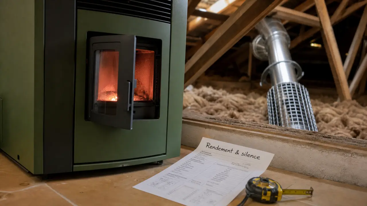Meilleur poele a granule : rendement et silence, poêle à granulés en bois