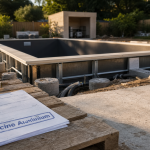 Piscine en aluminium enterrée, structure et installation