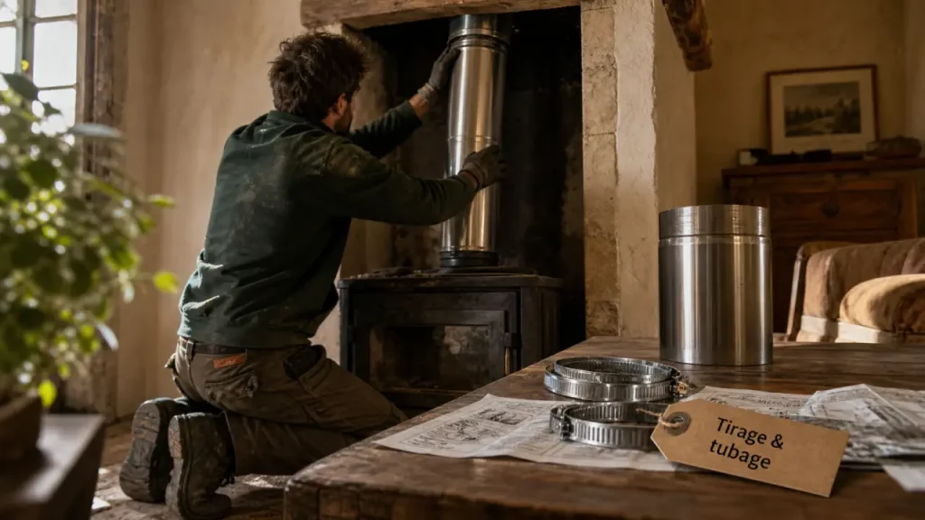 Poêle à bois et tubage : sécurité, tirage et conformité avant l&rsquo;installation