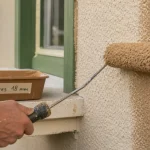 Rouleau pour facade 18 mm sur crépi, fibres longues