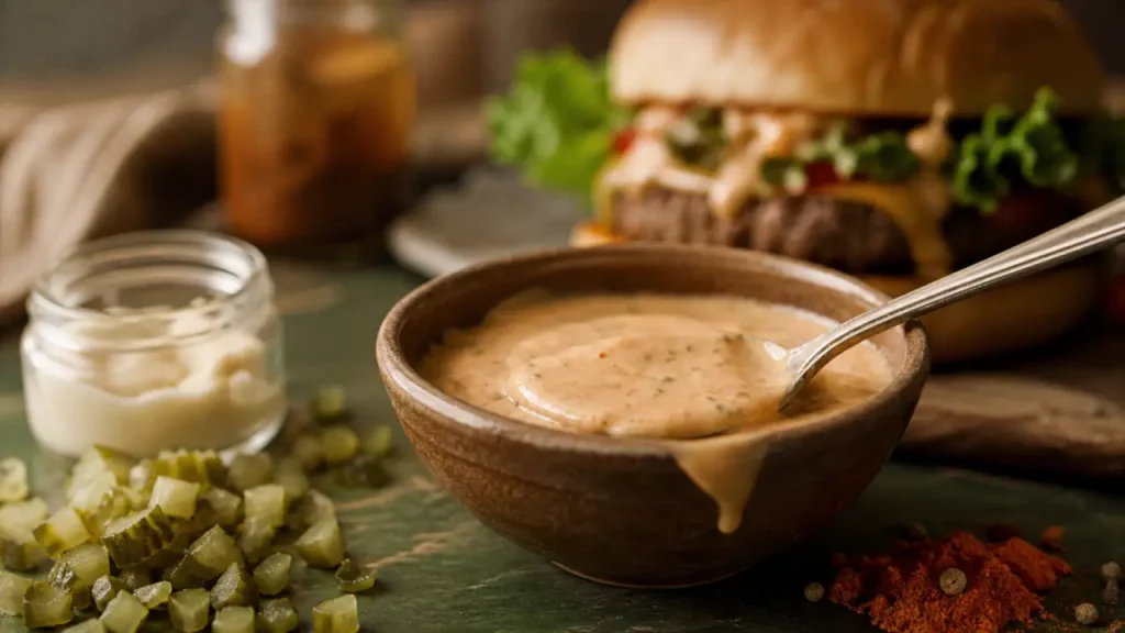 Sauce maison pour hamburger : la base crémeuse et acidulée prête en 10 minutes