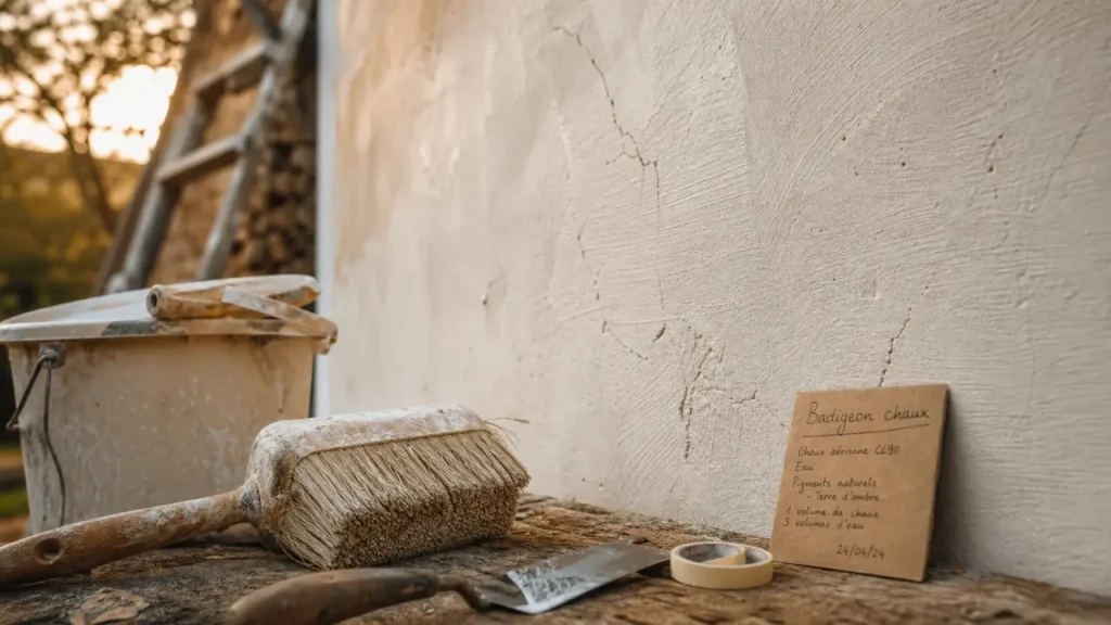 Peinture à la chaux extérieure : supports compatibles, sous-couche et séchage