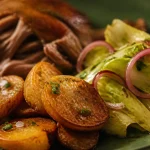 Confit de canard accompagnements : pommes sarladaises et salade d’endives