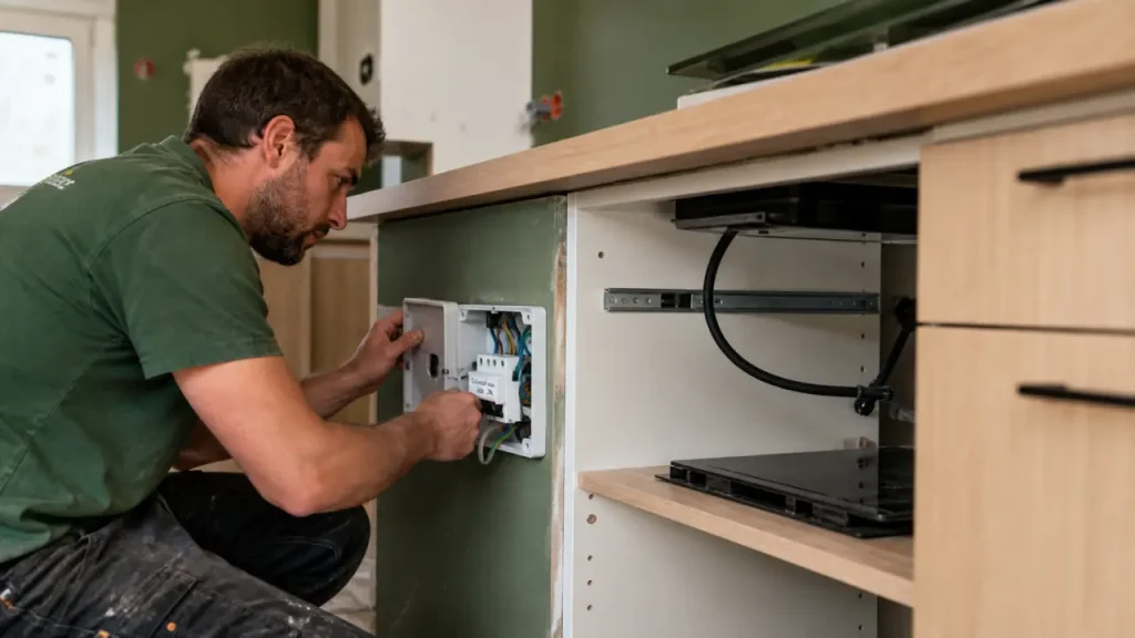 Prise plaque de cuisson : 32A, sortie de câble ou prise standard ?