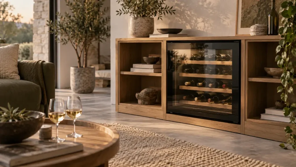 Cave à vin dans le salon : les emplacements qui compromettent la conservation