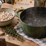 Comment faire cuire des haricot blanc entiers, petits frémissements