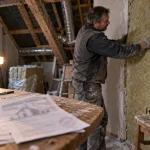 Isolation maison lure : pose isolant contre un mur en rénovation (ITE/ITI)