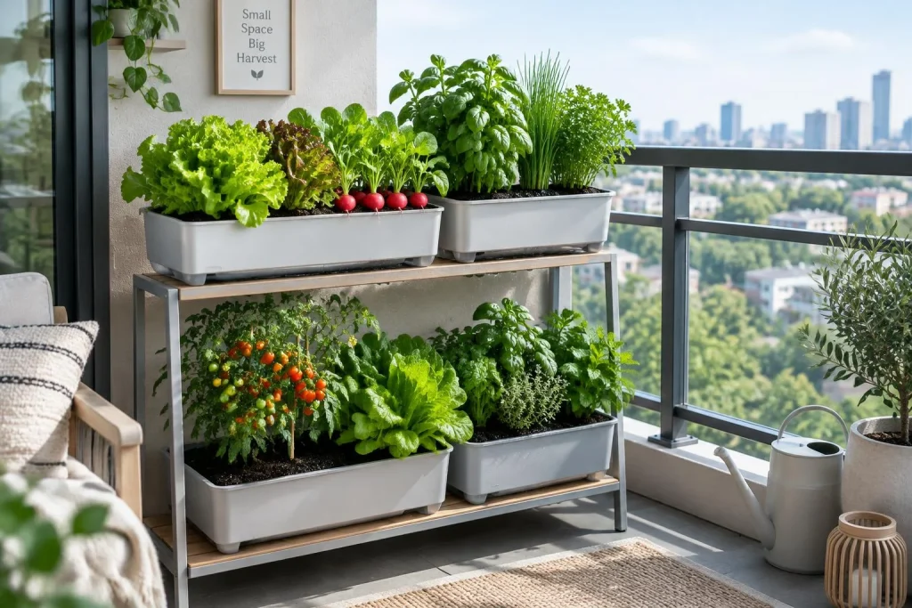 Un potager sur balcon, oui, mais le poids humide peut tout changer