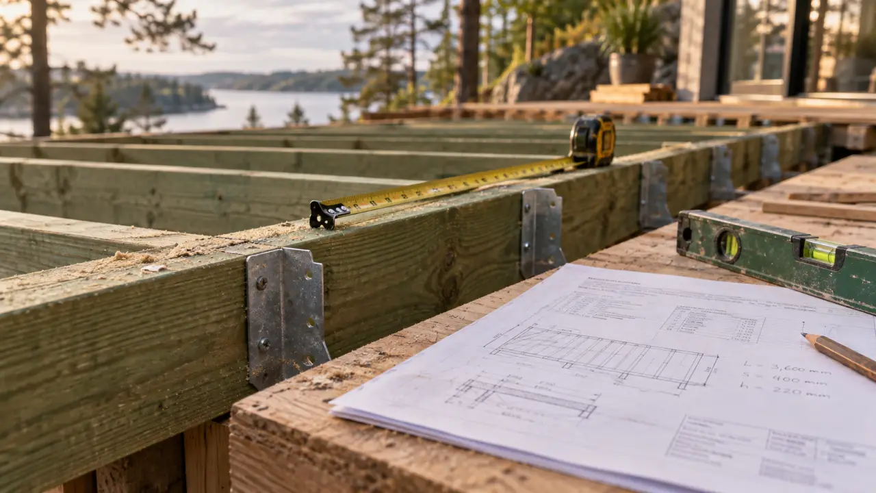 Solives en bois sur chantier : entraxe et calcul de portée