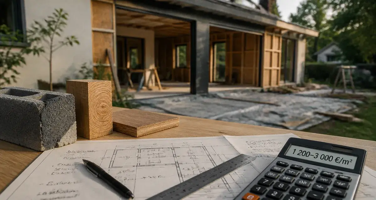 cout extension maison : budget €/m², plan d’extension et chantier