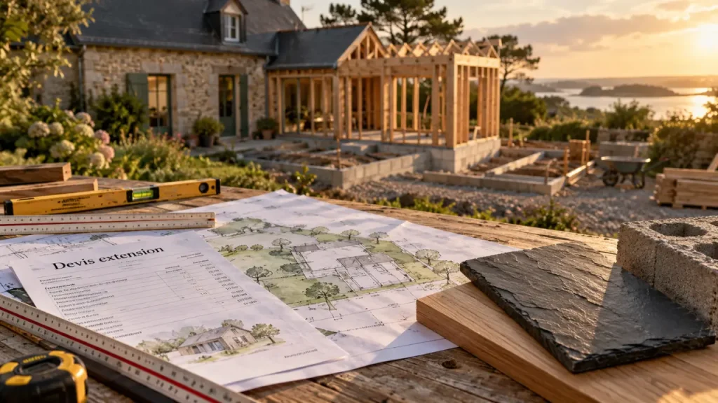 Extension de maison dans le Morbihan : gagner de la place sans sacrifier son jardin
